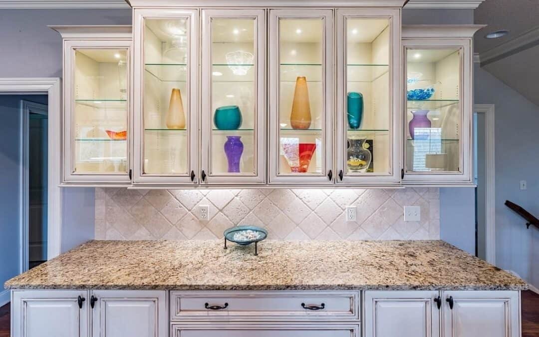 The Best Kitchen Designs That Make Use of Glass-Front Cabinets